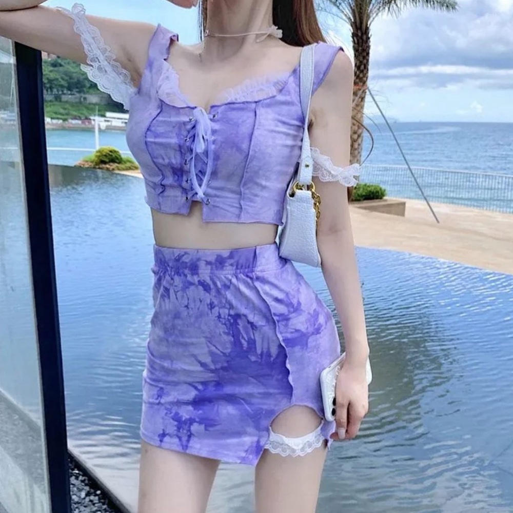 Top and skirt
